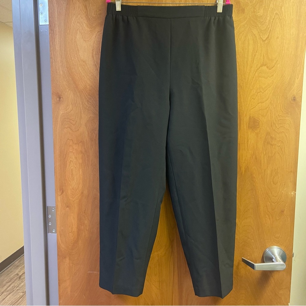 Vintage Monterey Canyon Pants Pull On Elastic Waist Women’s Size 18 Black USA